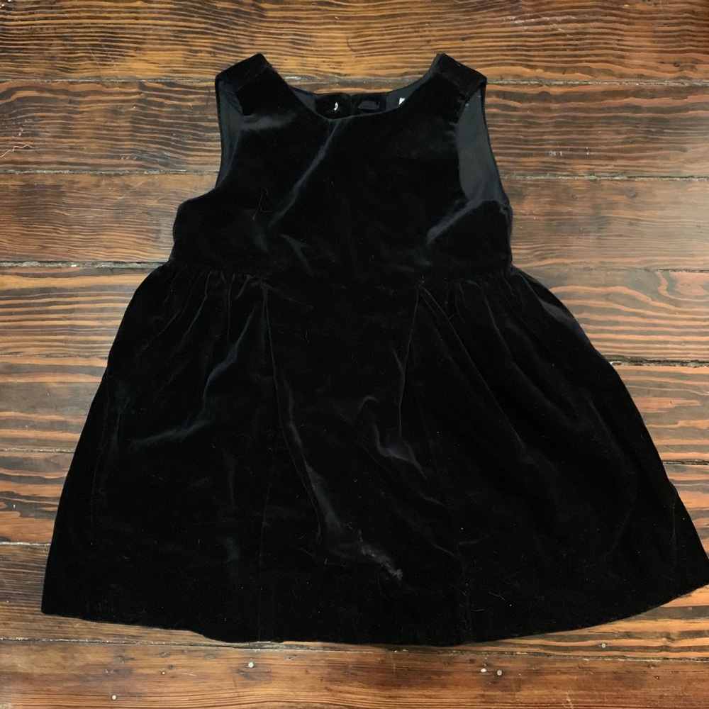 Baby Gap Black Velvet sleeveless dress 3T
